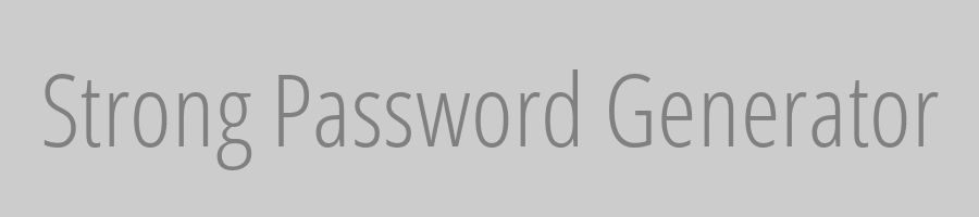 Atanu Biswas - strong password generator